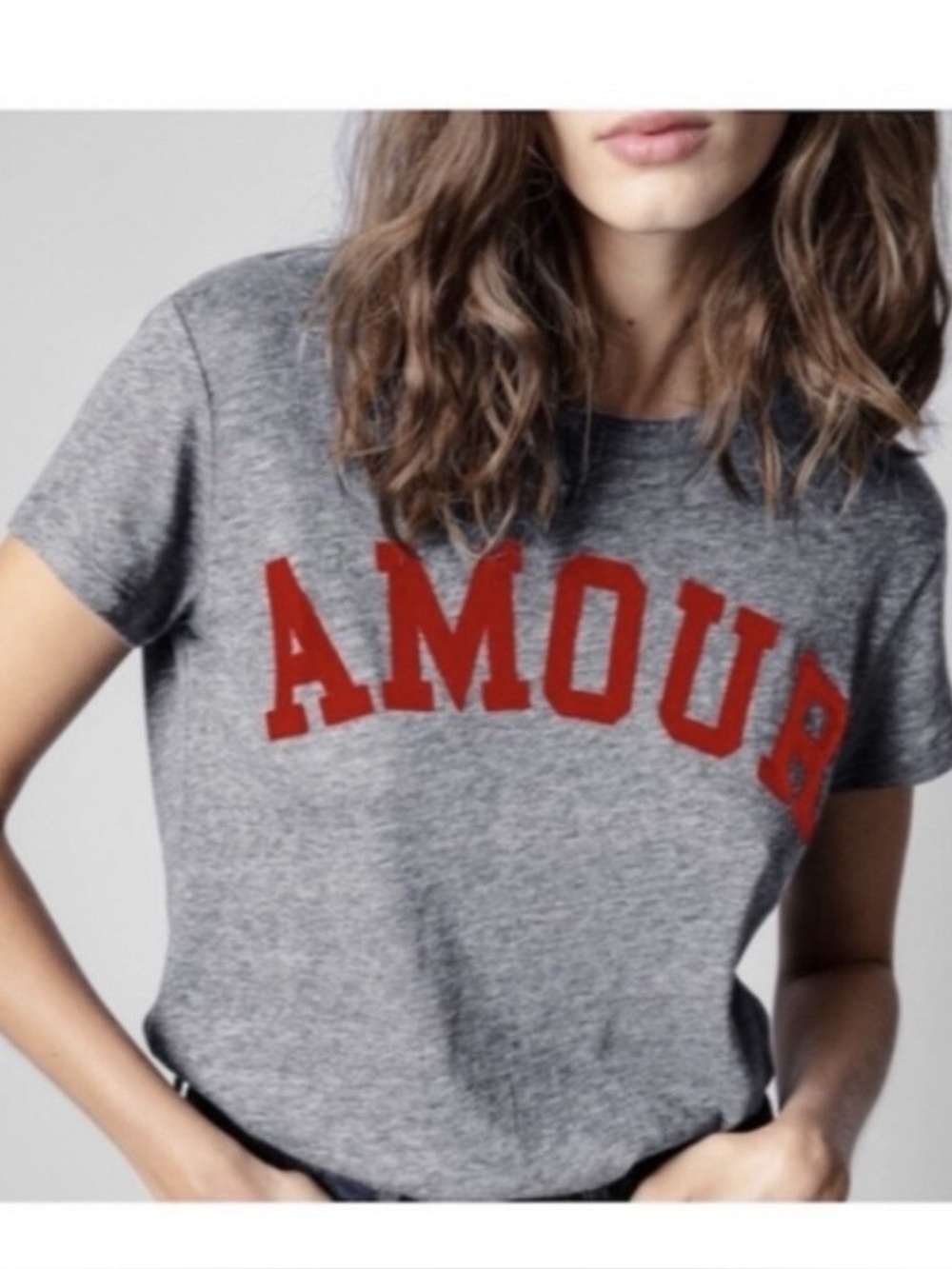 Zadig & Voltaire Amour flocked jersey tee
